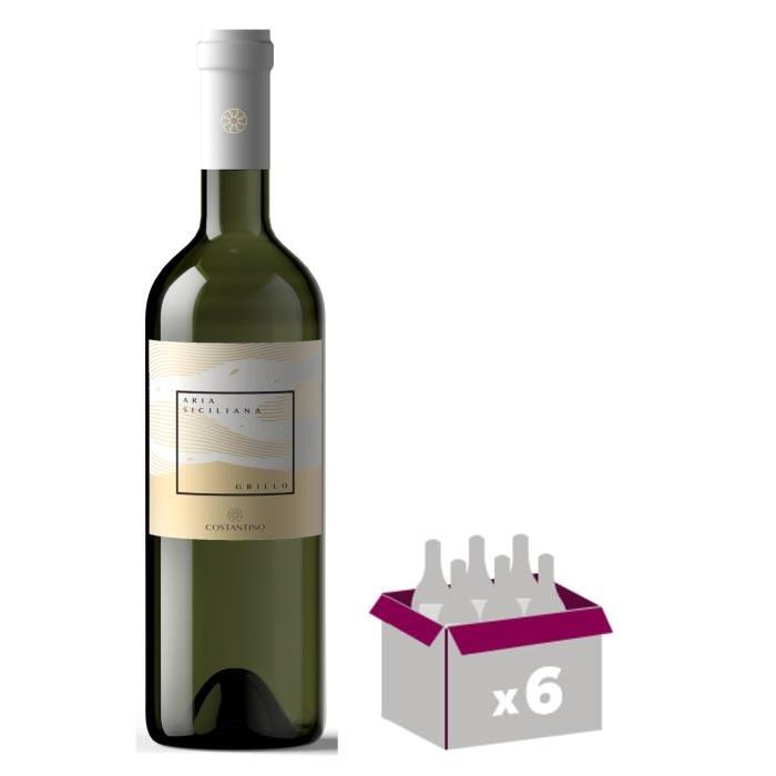 ARIA SICILIANO 2015 Grillo Vin d'Italie - Blanc - 75 cl - IGT x 6