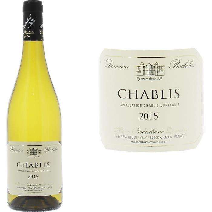 Domaine Bachelier Chablis 2015 - Vin blanc