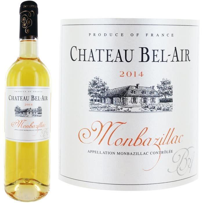 Château Bel Air Monbazillac 2014  - Vin blanc x1