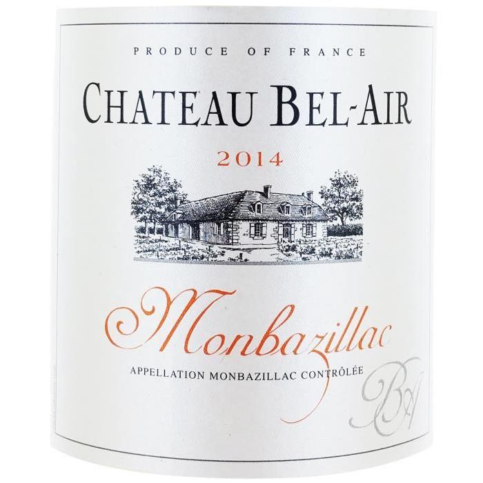 Château Bel Air Monbazillac 2014  - Vin blanc x1