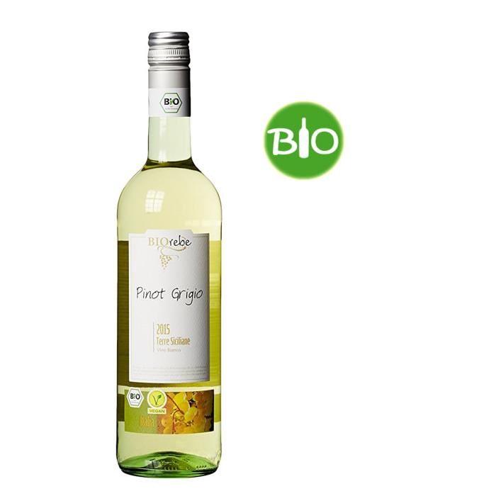 BIOREBE Pinot Grigio Vin d'Italie - Blanc - 75 cl - Bio