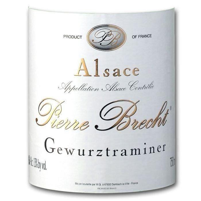 Gewurztraminer Réserve Brecht vin blanc x1