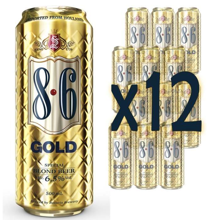 Pack x12 Bavaria gold 6.5° 50cl boite