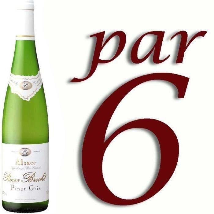 Pinot Gris réserve Brecht vin blanc x6