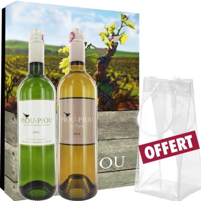 Coffret Piou Piou des Vignes 2 bouteilles + Rafraîchisseur OFFERT