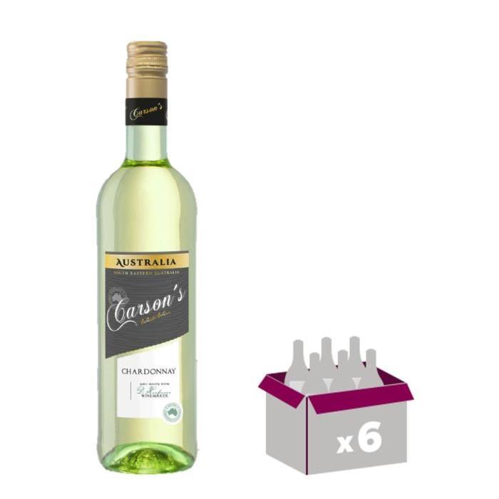 CARSON'S Chardonnay Vin d'Australie - Blanc - 75 cl x 6