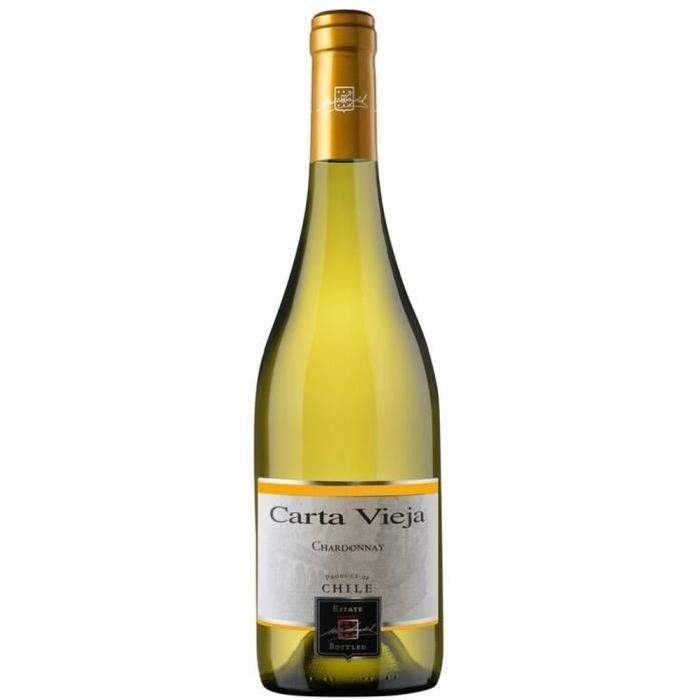 CARTA VIEJA Varietal Chardonnay Vin du Chili - Blanc - 75 cl