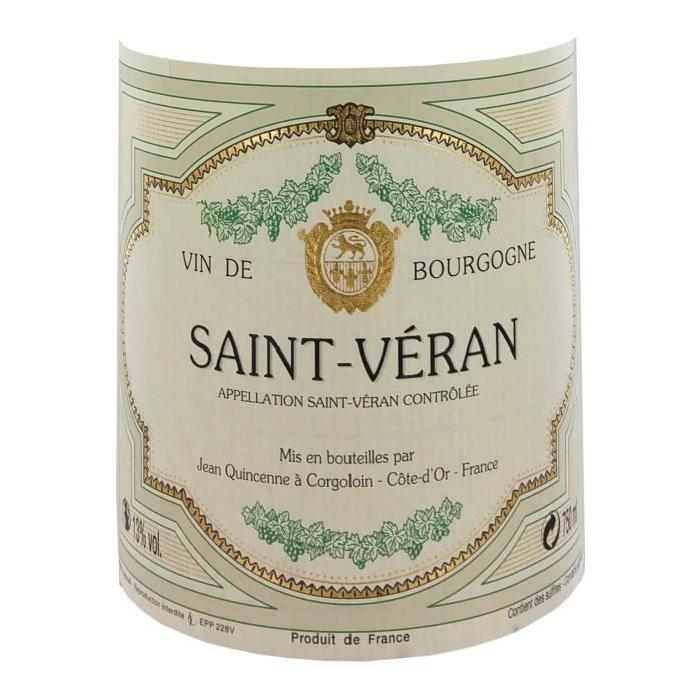 Saint-Véran Vin de Bourgogne blanc 75 cl