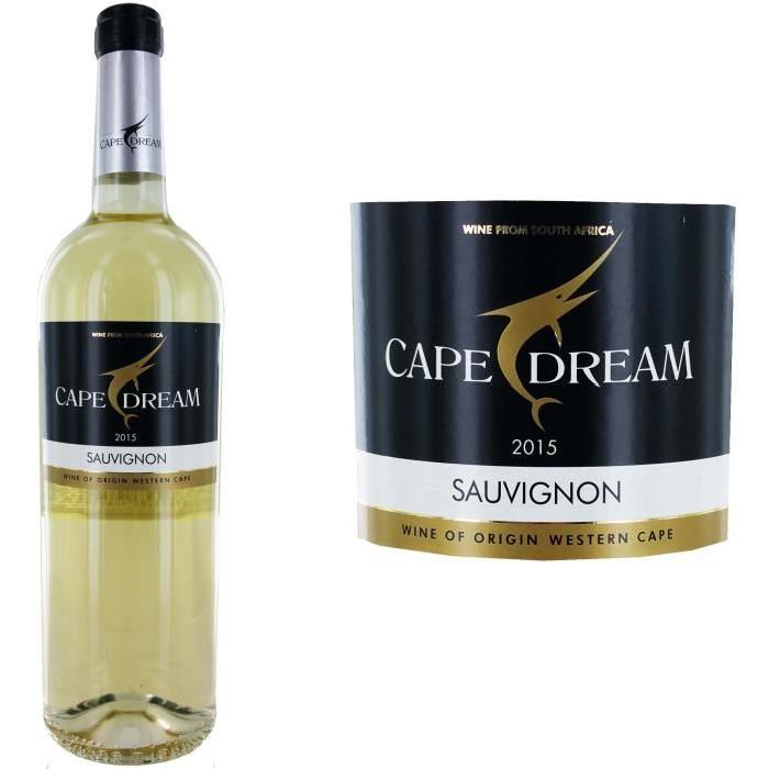 Cape Dream Vin d'Affirque du Sud Sauvignon 2015...