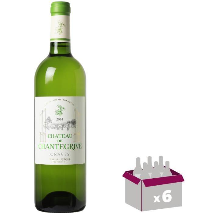 Château de Chantegrive Graves 2014 - Vin blanc x6