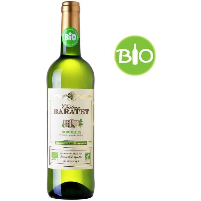 CHÂTEAU BARATET 2016 Vin Bio de Bordeaux - Blanc - 75 cl - AOP