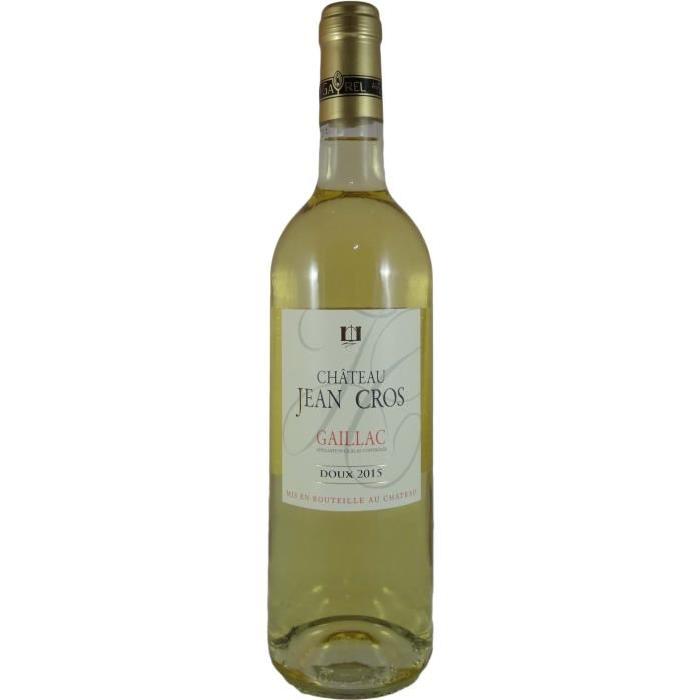 CHÂTEAU JEAN GROS 2015 Gaillac Vin du Sud Ouest - Blanc - Doux - 75 cl - AOC