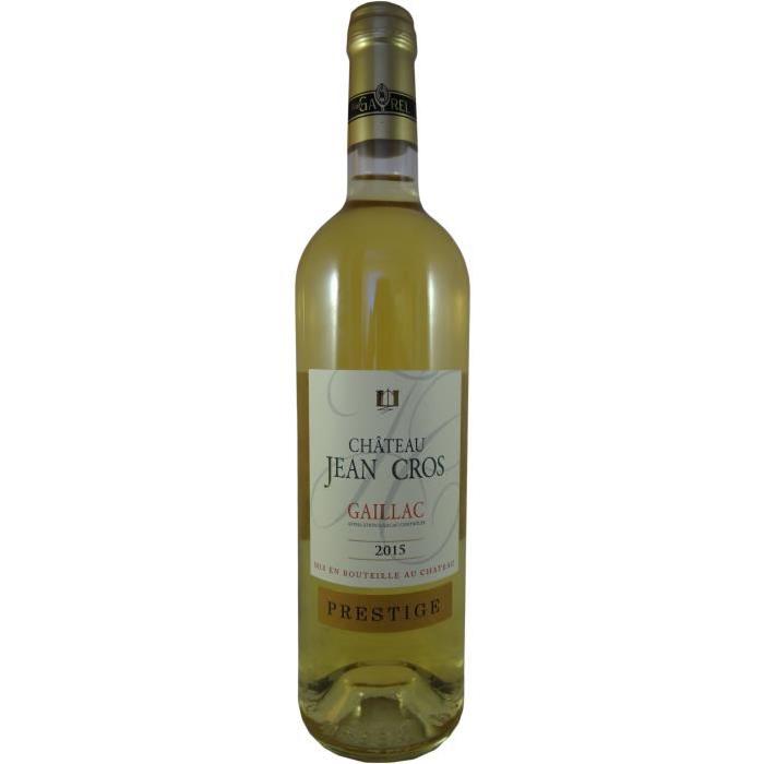 CHÂTEAU JEAN GROS 2015  Prestige Gaillac Vin du Sud Ouest - Blanc - Doux - 75 cl - AOC