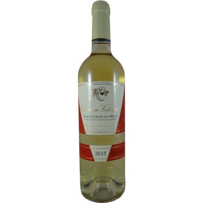 CHÂTEAU VALENTIN 2016 Sainte Croix du Mont Vin de Bordeaux - Blanc - 75 cl - AOC