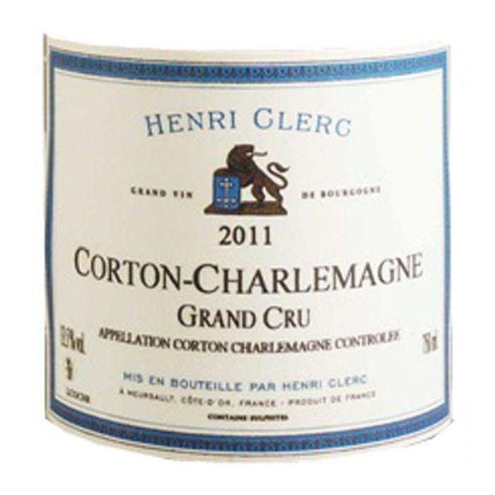 Henri Clerc Corton Charlemagne Grand Cru Grand Vin de Bourgogne 2011 - Vin Blanc