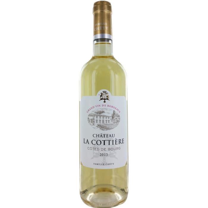 Château La Cottiere Côtes de Bourg 2015 - Vin blanc