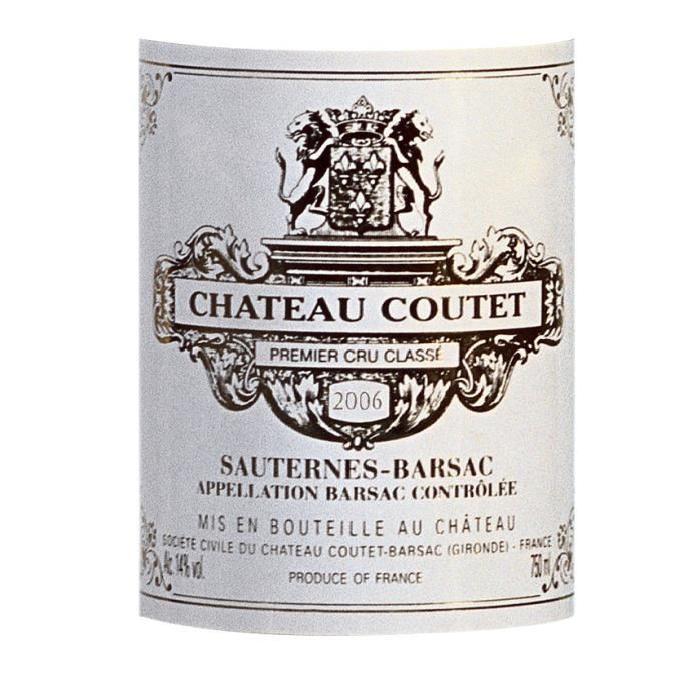 Château Coutet 2006 - Barsac - Grand Vin de Bordeaux