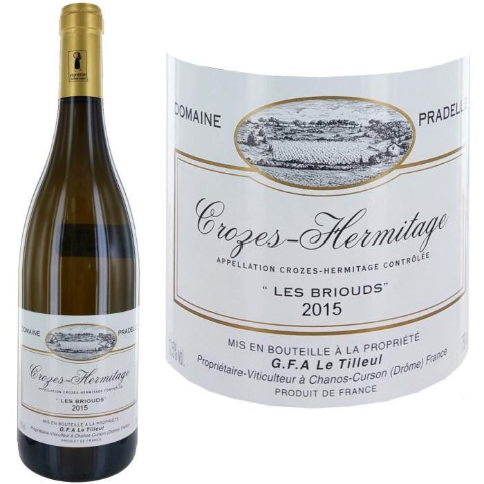 Domaine Pradelle Crozes Hermitage les Briouds 2016 - Vin blanc