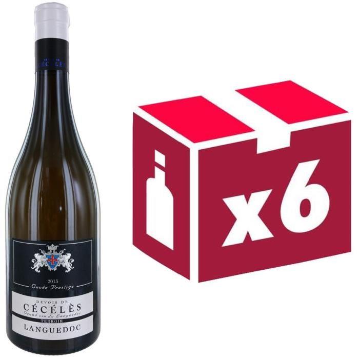 Devois de Cécéles Languedoc 2015 - Vin blanc x6