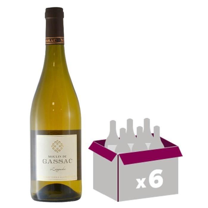 MOULIN DE GASSAC 2015 Vin du Languedoc - Blanc - 0,75 cl - AOP x 6