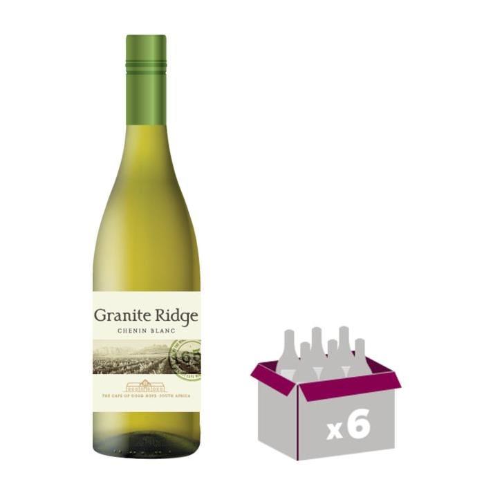 GRANITE RIDGE 2016 Chenin Blanc Vin d'Afrique du Sud - Blanc - 75 cl x 6