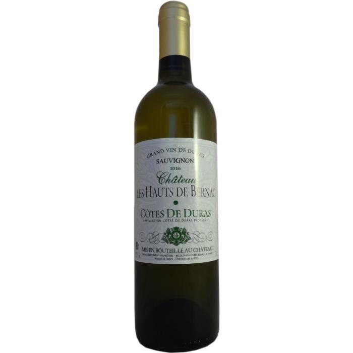 CHÂTEAU LES HAUTS DE BERNAC 2016 Côtes de Duras Vin du Sud Ouest - Blanc - 75 cl - AOC