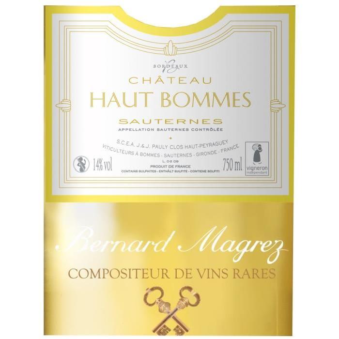 Château Haut Bommes 2007 Sauternes blanc x6