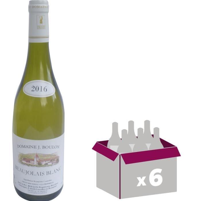 Domaine J. Boulon Beaujolais 2016 - Vin blanc x6