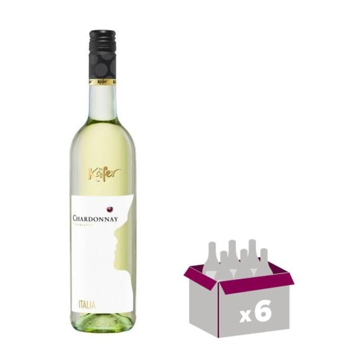 KAFER Chardonnay Vin d'Italie - Blanc - 75 cl x 6