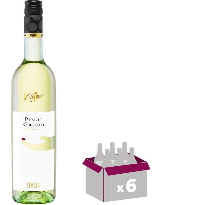 KAFER Pinot Grigio del Veneto Vin d'Italie - Blanc - 75 cl x 4