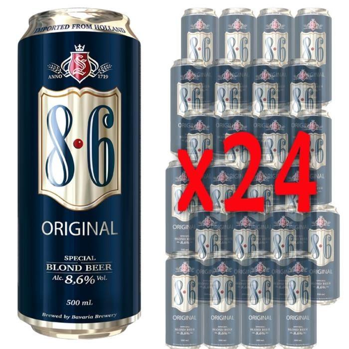 Pack x24 Bavaria 8.6 50cl boite