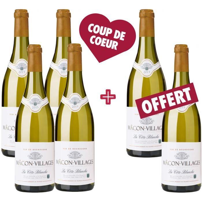 Cave de Lugny Macon Villages 2015 - Vin blanc d...