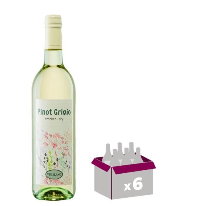 DRY Pinot Grigio Vin de Hongrie - Blanc - 75 cl x 6