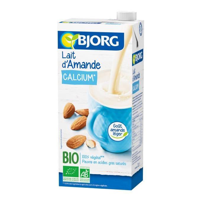 BJORG Lait d'Amande Calcium Bio 1l X3