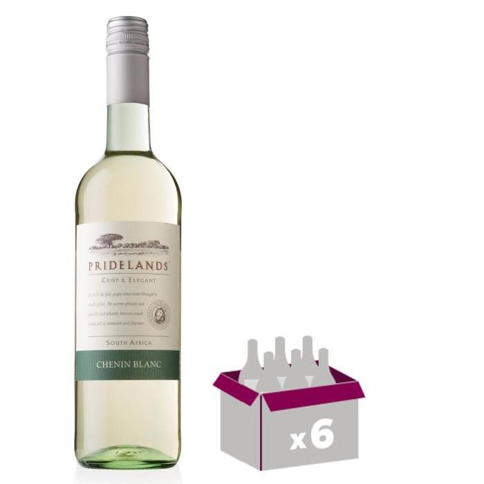 PRIDELANDS Chenin Blanc Vin d'Afrique du Sud - Blanc - 75 cl x 6