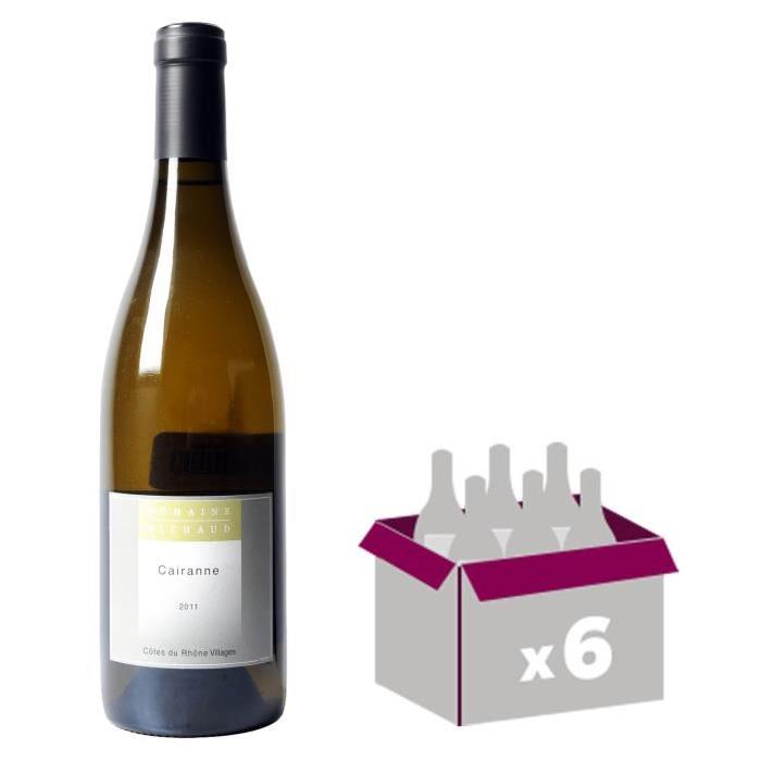 DOMAINE RICHAUD 2015 Cairanne Vin de la Vallée du Rhône - Blanc - 75 cl - AOP x 6