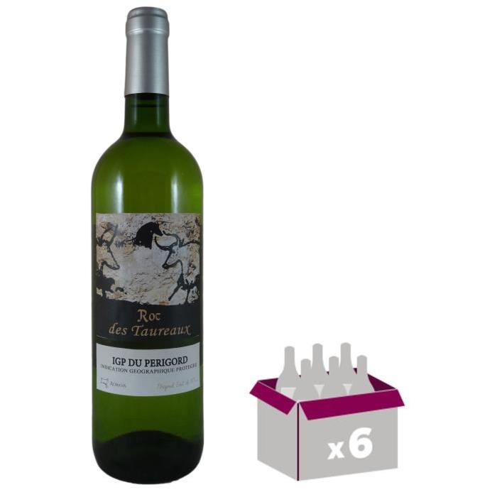 ROC DES TAUREAUX 2015 Vin du Sud Ouest - Blanc - 75 cl - IGP x 6