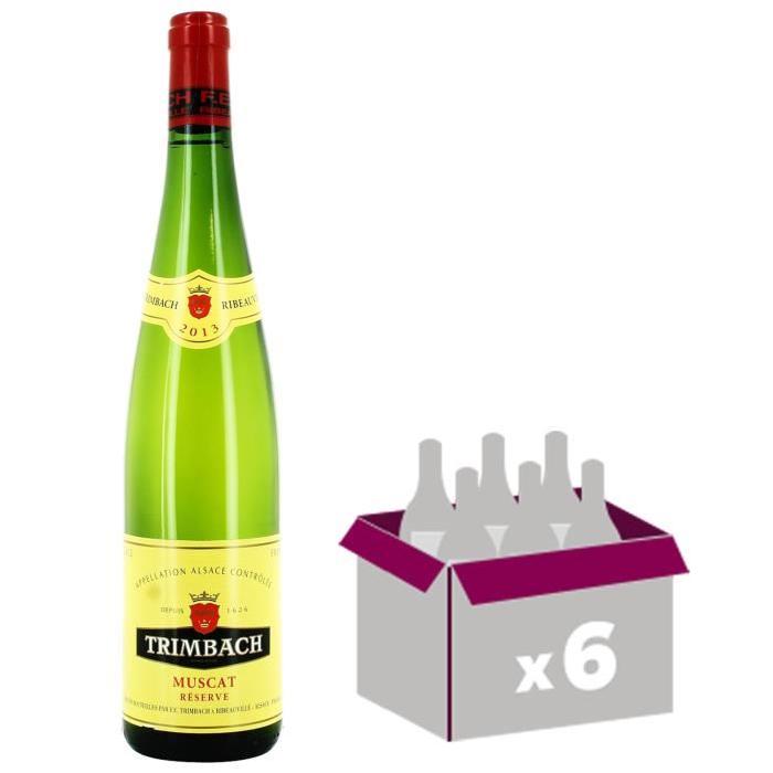 DOMAINE DE TRIMBACH 2013 Muscat Vin d'Alsace - Blanc - 0,75 cl - AOP x 6