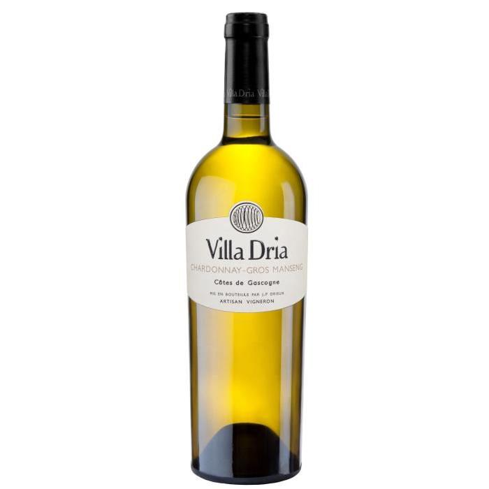 Villa Dria Vin blanc des Côtes de Gascogne Chardonnay Gros manseng 2015 - 0,75 L