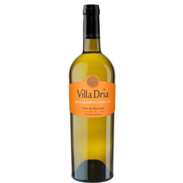 Villa Dria Vin blanc moelleux des Côtes de Gascogne Gros Manseng 2016 - 0,75 L