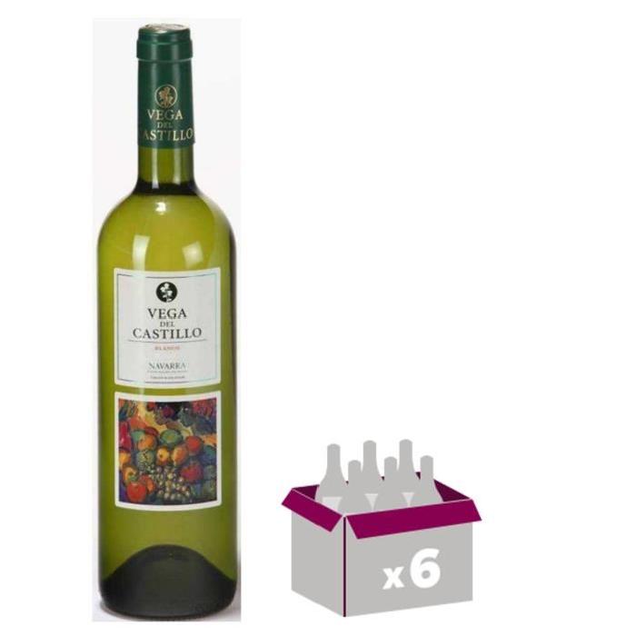 VEGA DEL CASTILLO Viura Chardonnay Navarra Vin d'Espagne - Blanc - DO x 6