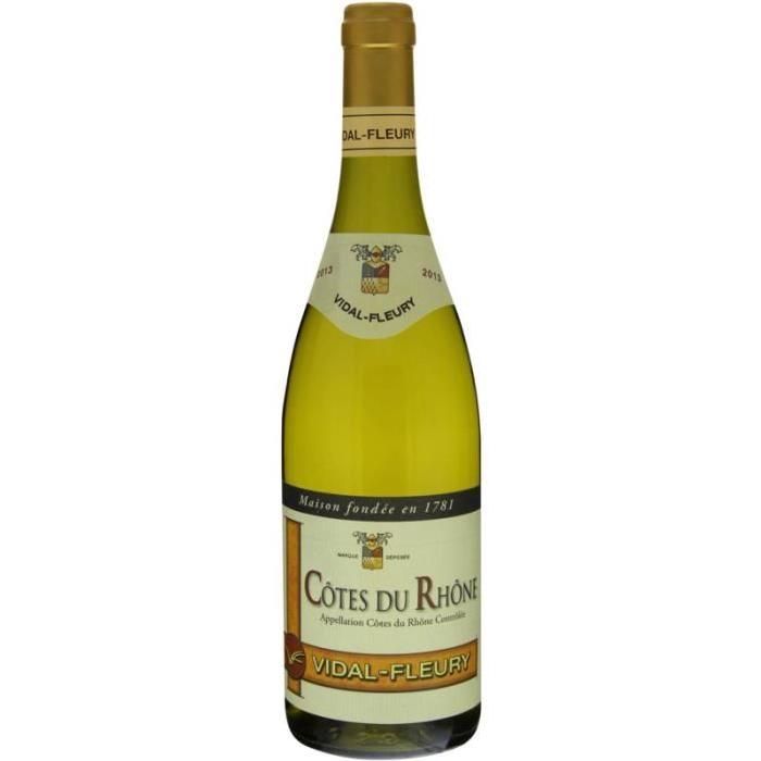 Vidal Fleury Vin de la Vallée du Rhône - Blanc - 75 cl