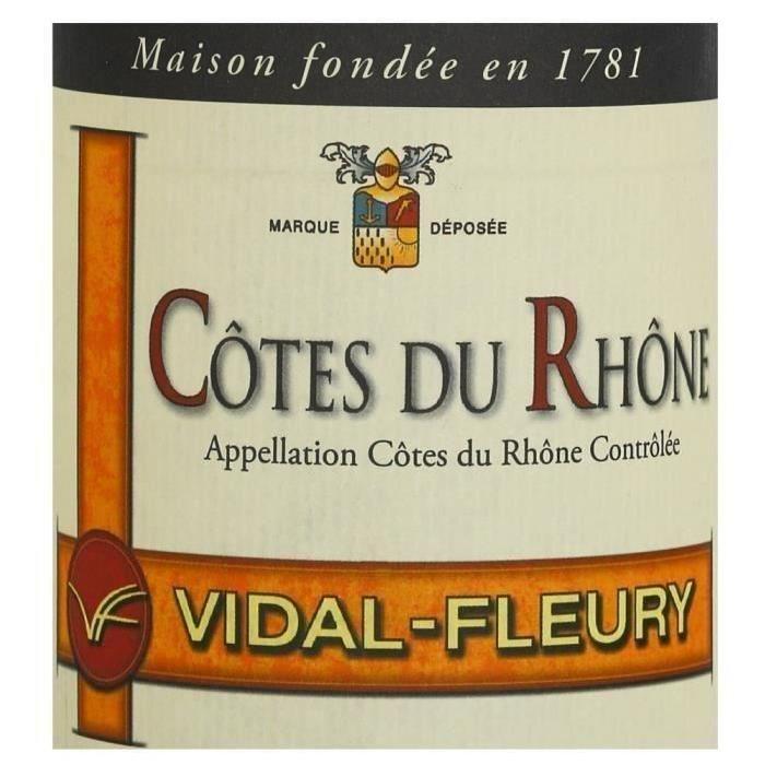 Vidal-Fleury Côtes du Rhône 2015 vin blanc x1