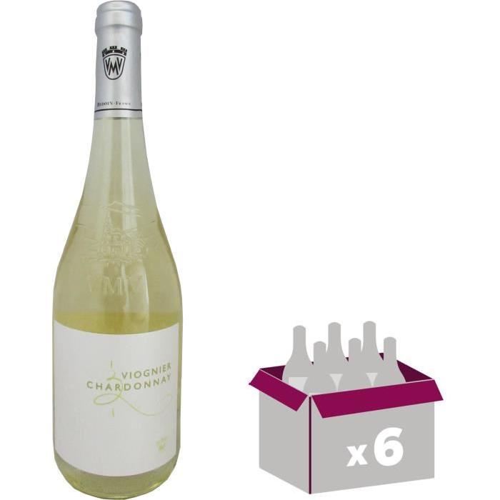 Viognier Chardonnay2016 Vin du Rhône - Blanc - 75cl - IGP x 6