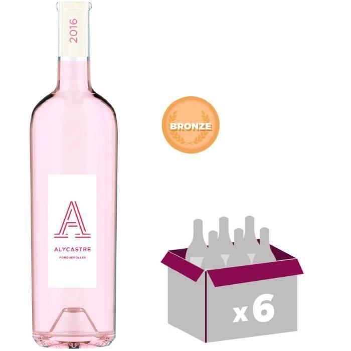 L'Alycastre Porquerolles Côtes de Provence 2016 - Vin rosé x6