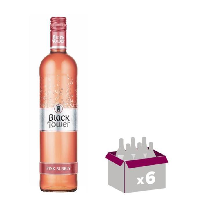 BLACK TOWER Pink Bubbly Vin d'Allemagne - Rosé - 75 cl x 6