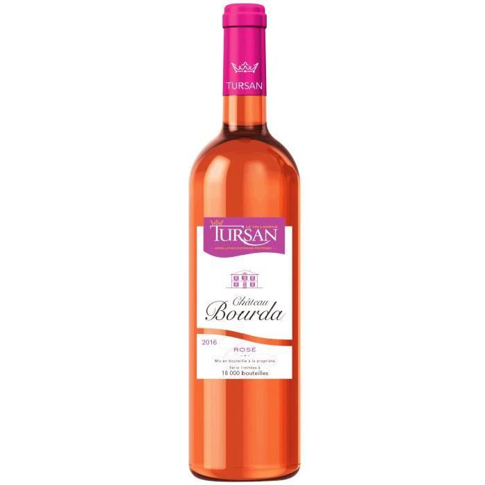 Château Bourda AOC Tursan Landes 2016 - Vin rosé