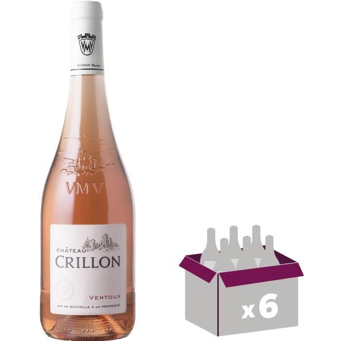 CHATEAU CRILLON 2016 Vin du Rhône - Rosé - 75cl - AOC x 6