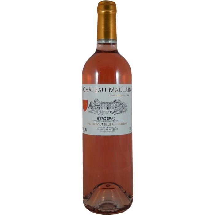 CHÂTEAU MAUTAIN 2016 Cuvée la Boissiere Bergerac Vin du Sud Ouest - Rosé - 75 cl - AOC