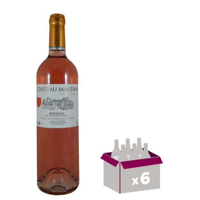 CHÂTEAU MAUTAIN 2016 Cuvée la Boissiere Bergerac Vin du Sud Ouest - Rouge - 75 cl - AOC x 6